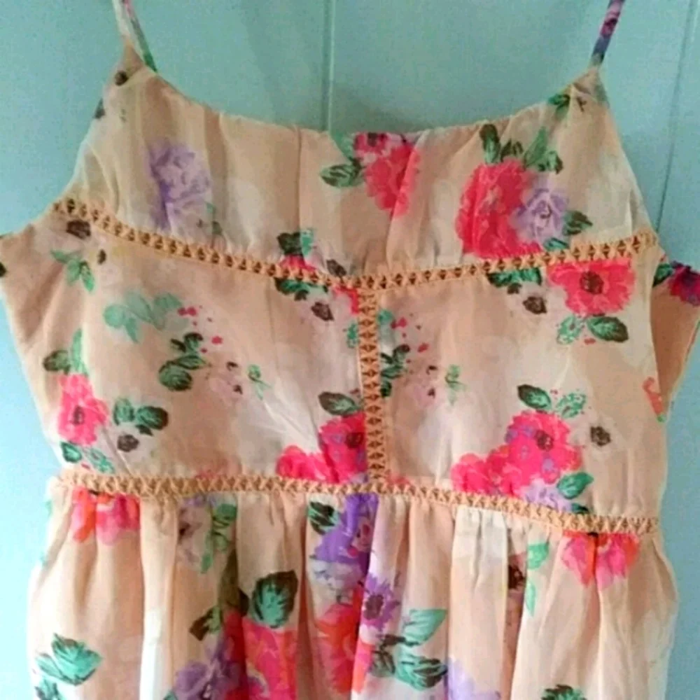 NWT Children's place sheer peach floral dress